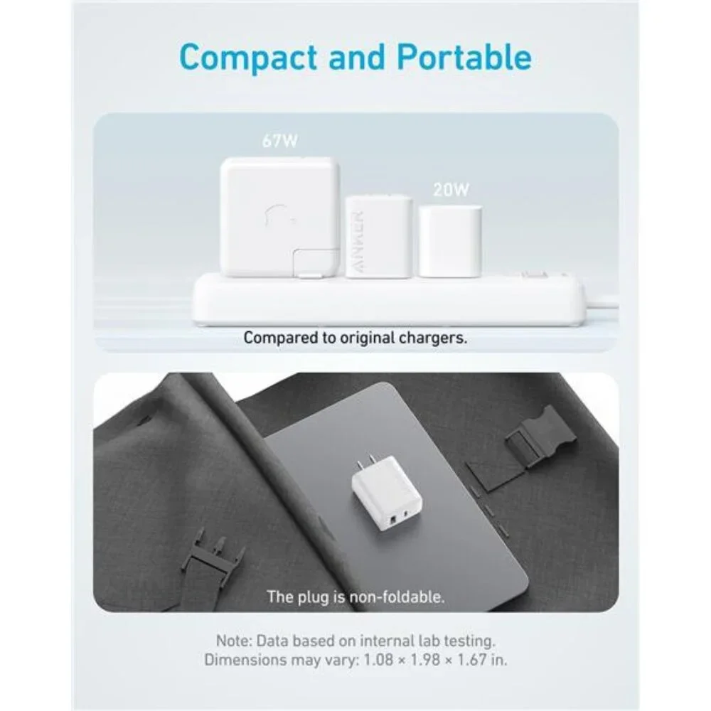 2 iPhone 16 Charger, 2-Pack 20W Fast USB C Charger Block, for iPhone 16/16